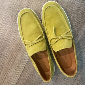 Allen Edmonds Santa Rosa Suede Slip on Sneaker, Citron Size 10D (Medium)